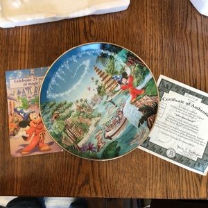 Disney 25 anniversary Adventureland plate